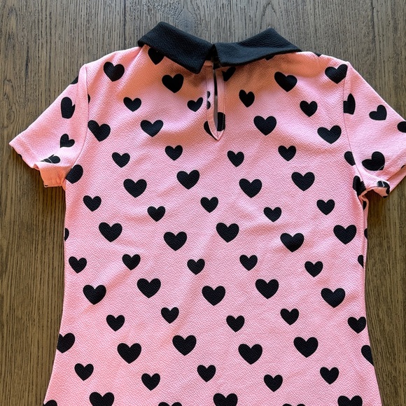 SHEIN Pink and Black Heart Kids Dress - Picture 4 of 5